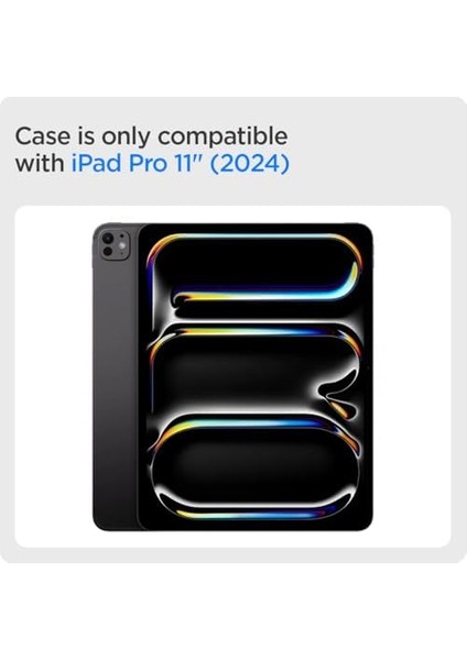 iPad Pro 11" (2024) Kılıf Air Skin Pro Onetap Metal Ring Magfit Gray - ACS08490