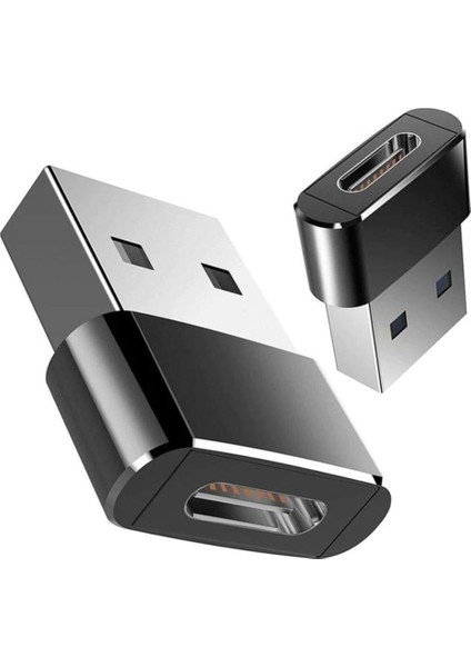USB 3.0 To Type C 3.1 Şarj Data Çevirici Dönüştürücü Adaptör 4429 Siyah