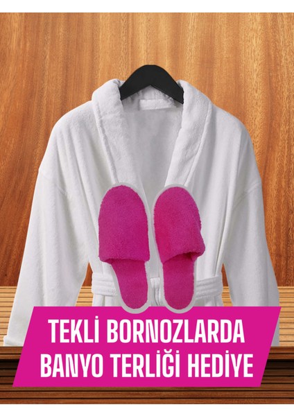 Bornoz Tekli Bay Bayan -Terlik Hediyeli