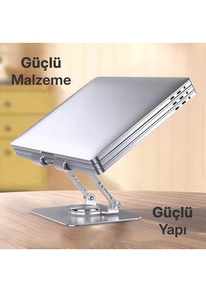 Tablet Standı 360 Derece Dönebilen Katlanabilir Ergonomik Tablet Tutucu