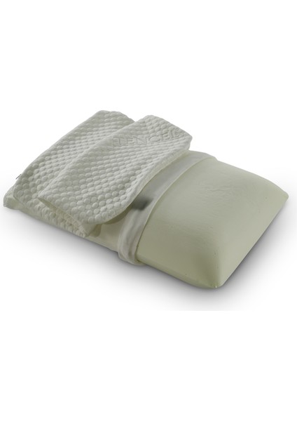Tencel Kılıf, Ortopedik, Sertifikalı Visco Sünger Yastık 60X40X15 cm 1250GR Omuz/boyun Destekli fırsatları