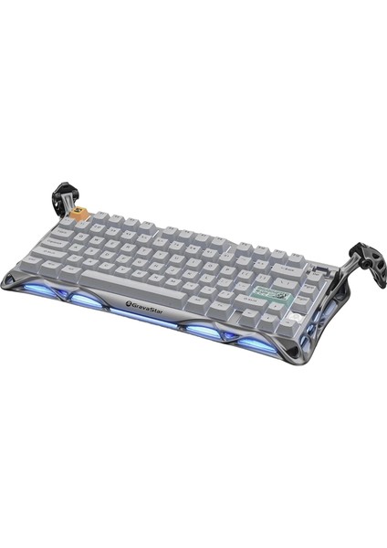 Mercury K1 Pro Rgb Kablosuz Mekanik Gaming Klavye, Alüminyum Çerçeveli, Ingilizce Q, Gri