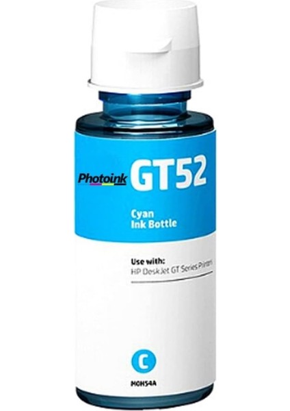 Ink Hp GT52 Mavi Mürekkep (M0H54AE) Photoınk Plus Mavi Mürekkep - Hp Smart Tank 670 700 720 750 790
