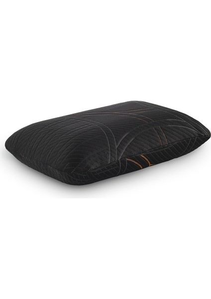 Ortopedik, Siyah Kılıf Visco Visko Bütün Sünger Yastık 60 x 40 x 15 cm 1250 gr Omuz/boyun Destekli