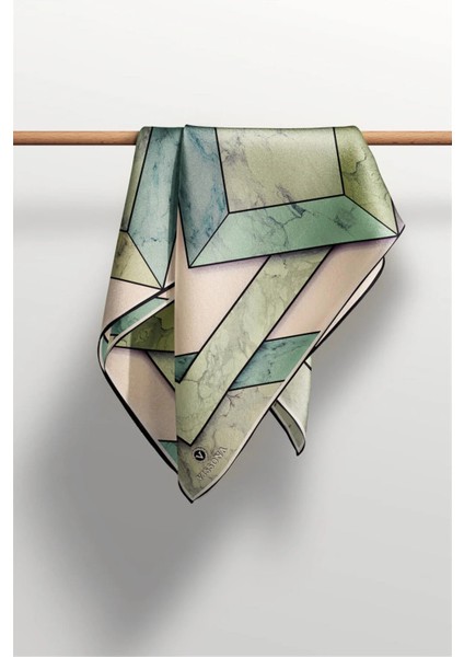 Twill Ipek Eşarp Mint Yeşili, Haki fırsatları