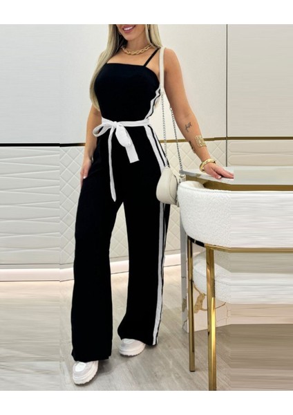 Kadın Ip Askılı Straplez Belden Kuşaklı Viskon Iki Iplik Tulum fiyatları