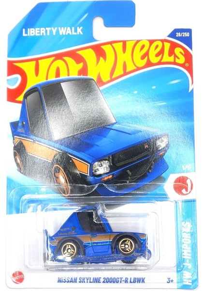 Hw J-Imports Nissan Skyline 2000GT-R Lbwk HYX54 1/5 - 26/250 Tekli Metal Araç 1/64