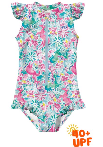 Unizee Swimsuit Upf 40+ Korumalı Bebek ve Çocuk Mayo