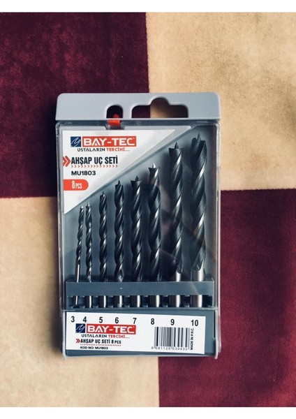 Bay-Tec Ahşap Uç Seti 8 Pcs MU1803