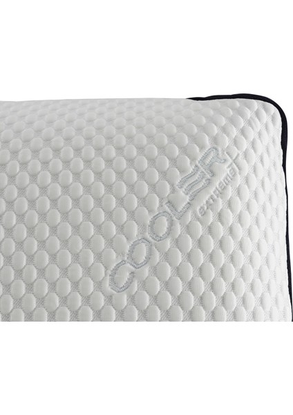 Cooler Kılıflı Visco Visko Delikli Bütün Sünger Yastık 60X40X14 cm 1250 gr Omuz/boyun Destekli indirimleri