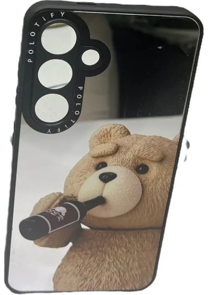 S24 Uyumlu Aynalı Desenli Kaliteli Silikon Telefon Kılıfı