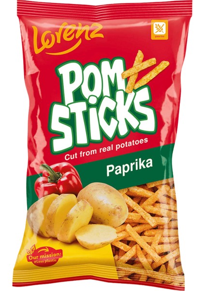 Pom Sticks Paprika Flavored Potato Chips 85 gr