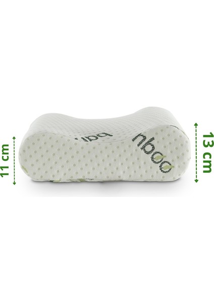 Bambu Kılıflı Medikal, Boyun Destekli Çift Taraflı Ortopedik Visco Visko Yastık 51X41X13-11CM 1350GR fiyatları