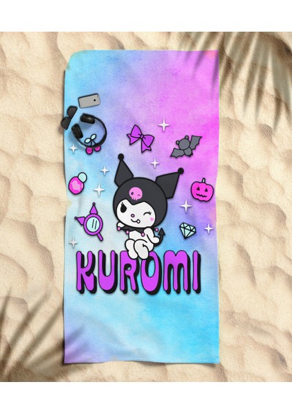 Kuromi Temalı Plaj Havlusu