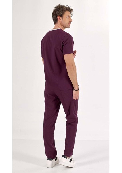 Erkek U-Flex Likralı Scrubs Takım Doktor & Hemşire Forması