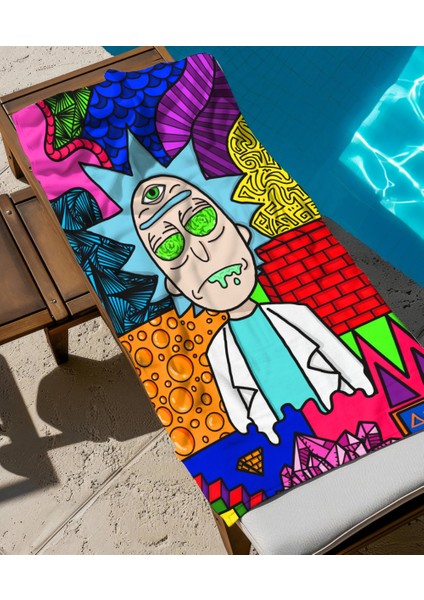 Rick And Morty Temalı Plaj Havlusu