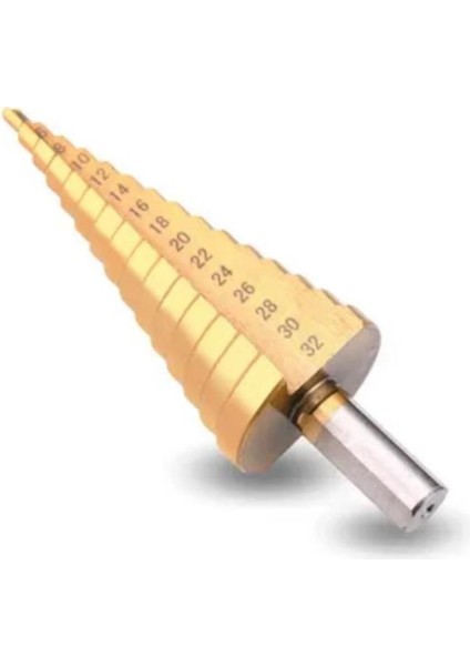 Matkap Ucu Kademeli Uç Sac Delme 4-32 mm Matkaba Takılan Uç