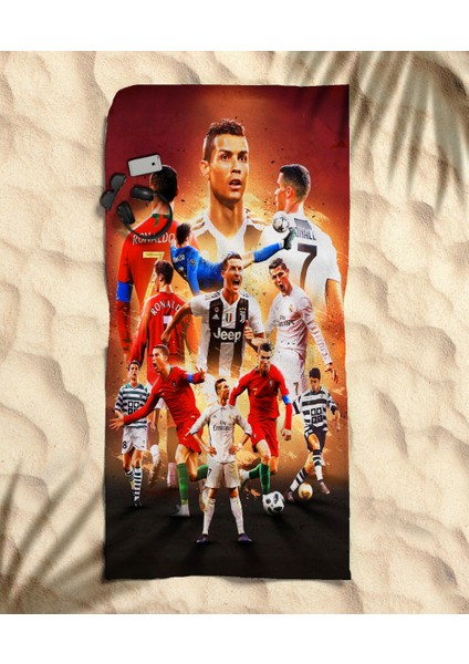 Ronaldo Temalı Plaj Havlusu