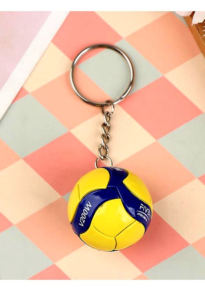 Voleybol Topu Mini Anahtarlık Spor Aksesuarı Hediyeler 1 Adet, 4 cm fiyatları