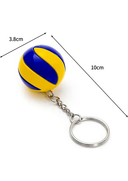 Voleybol Topu Mini Anahtarlık Spor Aksesuarı Hediyeler 1 Adet, 4 cm fırsatları