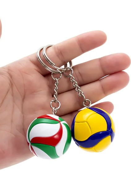 Voleybol Topu Mini Anahtarlık Spor Aksesuarı Hediyeler 1 Adet, 4 cm indirimleri