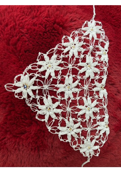 Çiçek Desenli Boncuklu Bağlamalı Saç Bandana Çiçekli Toka fırsatları