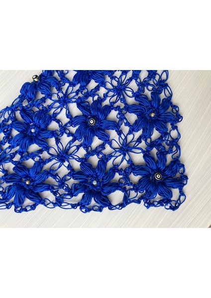 Çiçek Desenli Boncuklu Bağlamalı Saç Bandana Çiçekli Toka indirimleri
