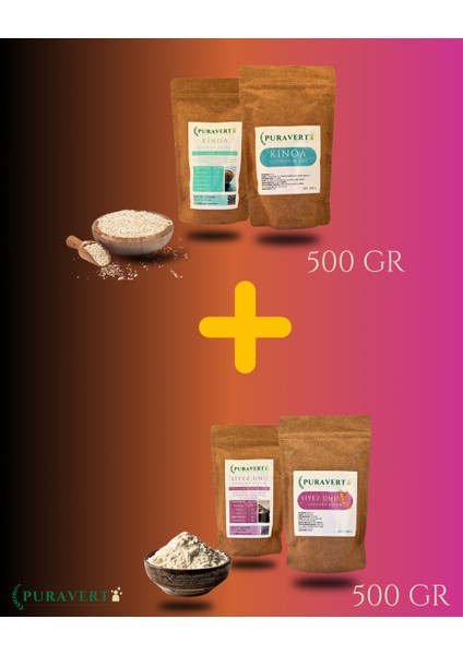 Kinoa 500 gr - Puravert Siyez Unu 500 gr