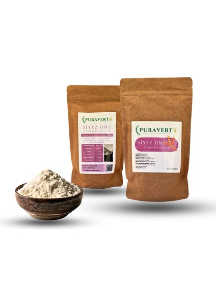 Kinoa 500 gr - Puravert Siyez Unu 500 gr