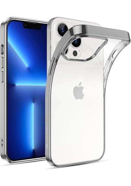iPhone 13 Pro Max Kılıf,classic Hybrid Gümüş Rengi