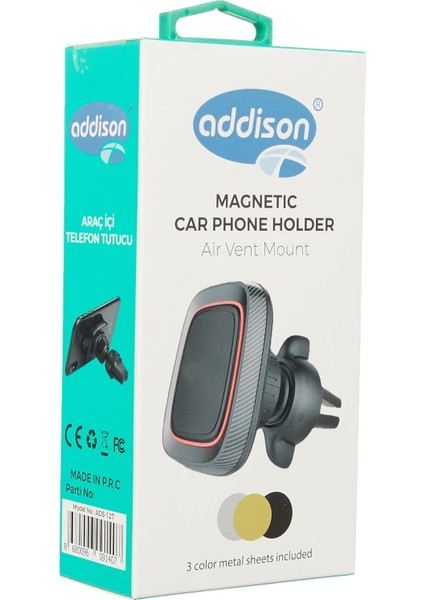 ADS-127 Mıknatıs 360 Derece Mini Araç Telefon Tutucu