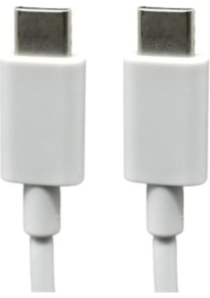 Omars Type-C To Type-C 3A Şarj ve Data Kablosu Beyaz 1 Metre