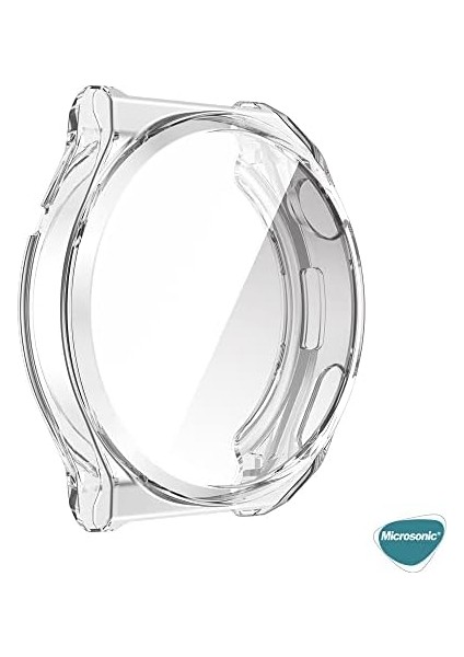Huawei Watch Gt 3 Pro 46MM Titanyum Için Kılıf 360 Full Round Soft Silicone Gümüş [watch Gt3 Pro 46MM Titanyum ile Uyumlu Kılıf - Gümüş]