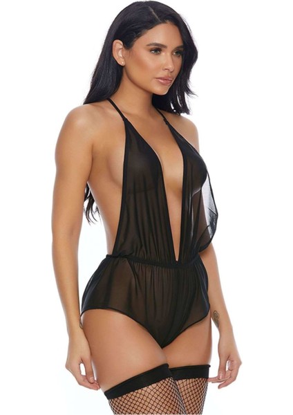 Bacio Tulum Transparan Iç Giyim Gecelik BC8652