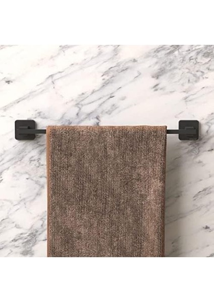 Turmalin Uzun Havluluk Banyo Mutfak Havluluğu Mat Siyah Ömür Boyu Paslanmaz 47 cm fiyatları