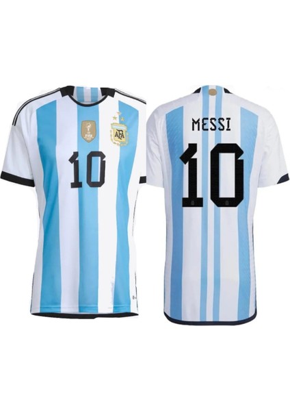Arjantin Messi Yetişkin Kısa Kol Taraftar T-Shirt