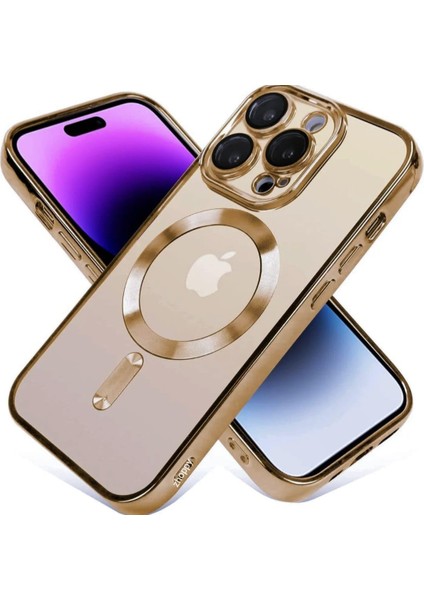 iPhone 16 Pro / 16 Pro Max Çöl Titanyum Kamera Korumalı Kılıf Manyetik Şarj Özellikli Telefon Rengi Ile Aynı Magee Safee ile Uyumlu Kılıf Esnek Darbeye Dayanıklı Hd Korumalı (Iphone 16 Pro Çöl)