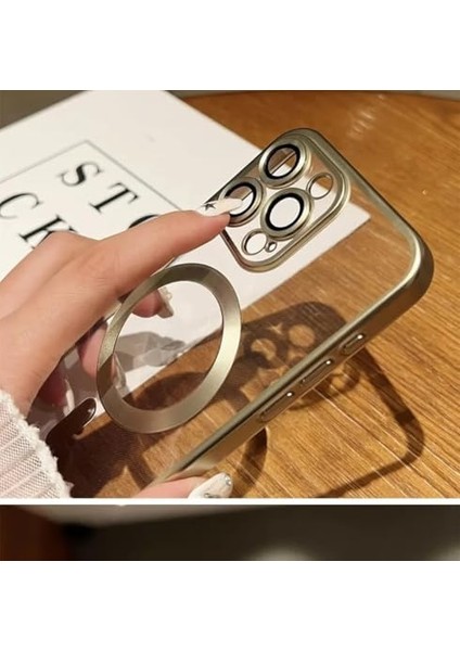 iPhone 16 Pro / 16 Pro Max Çöl Titanyum Kamera Korumalı Kılıf Manyetik Şarj Özellikli Telefon Rengi Ile Aynı Magee Safee ile Uyumlu Kılıf Esnek Darbeye Dayanıklı Hd Korumalı (Iphone 16 Pro Çöl) fiyatları