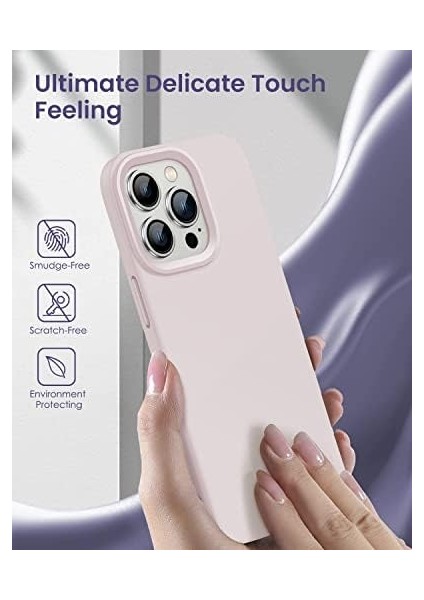 Trend Apple iPhone 14 Pro Kılıf 6.1’ Içi Kadife Lansman Silikon Kılıf Şok Emici Full Kasa Koruma Sağlayan Kılıf - Liquid Silicone Case Compatible With iPhone 14 Pro Inch Gel Rubber Full Body Protection Cover Case Drop Protection Case Pudra modelleri