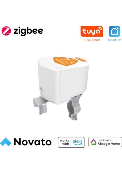 Zigbee Pilli Akıllı Vana Kontrolcüsü - Kablosuz Su, Gaz Vanası ( Tuya, Smart Life Uyumlu )