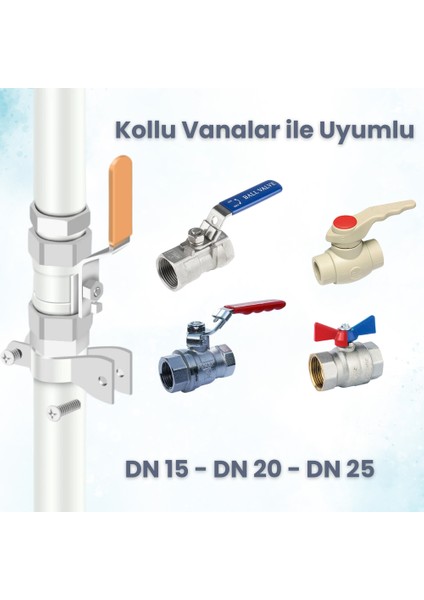 Zigbee Pilli Akıllı Vana Kontrolcüsü - Kablosuz Su, Gaz Vanası ( Tuya, Smart Life Uyumlu )