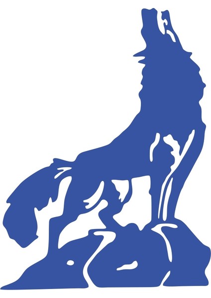 Bozkurt Sticker 17X17 cm Mavi