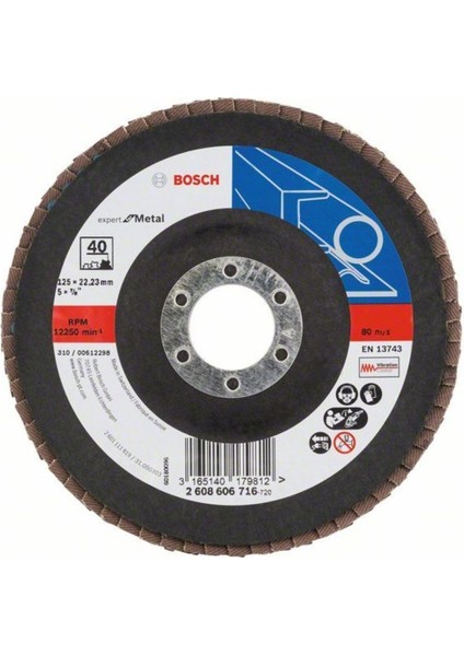 125 mm 40 K Expert For Metal Flap Disk
