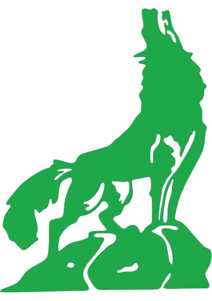 Bozkurt Sticker 17X17 cm Yeşil