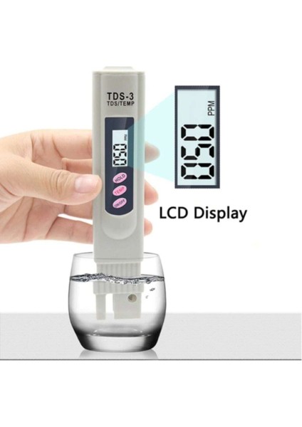 Tds Metre Su Kalite Ölçme Cihazı Su Saflık Ölçer + Pil + Çanta fiyatları
