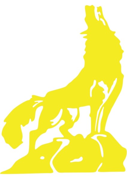 Bozkurt Sticker 17X17 cm Sarı