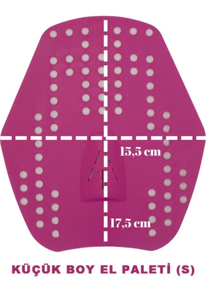 Küçük Boy - Pembe Yüzücü El Paleti - KKELPLT002