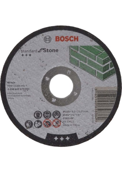 Standart Kesme Diski 115X3MM Taş