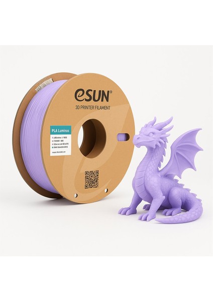 Luminous Pla 1.75MM 1 kg Mor Karanlıkta Parlayan