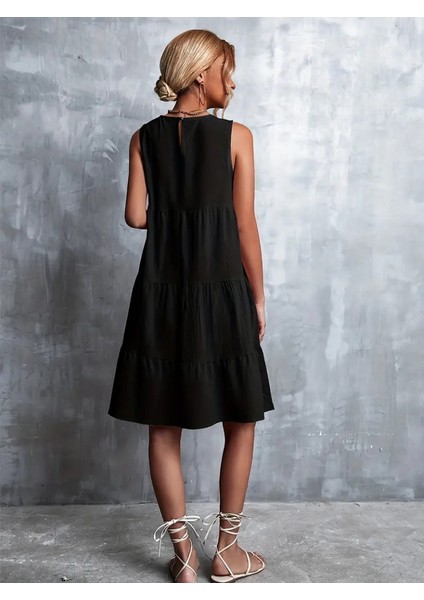 Kadın Sıfır Kol Bisiklet Yaka Aerobin Elbise fiyatları